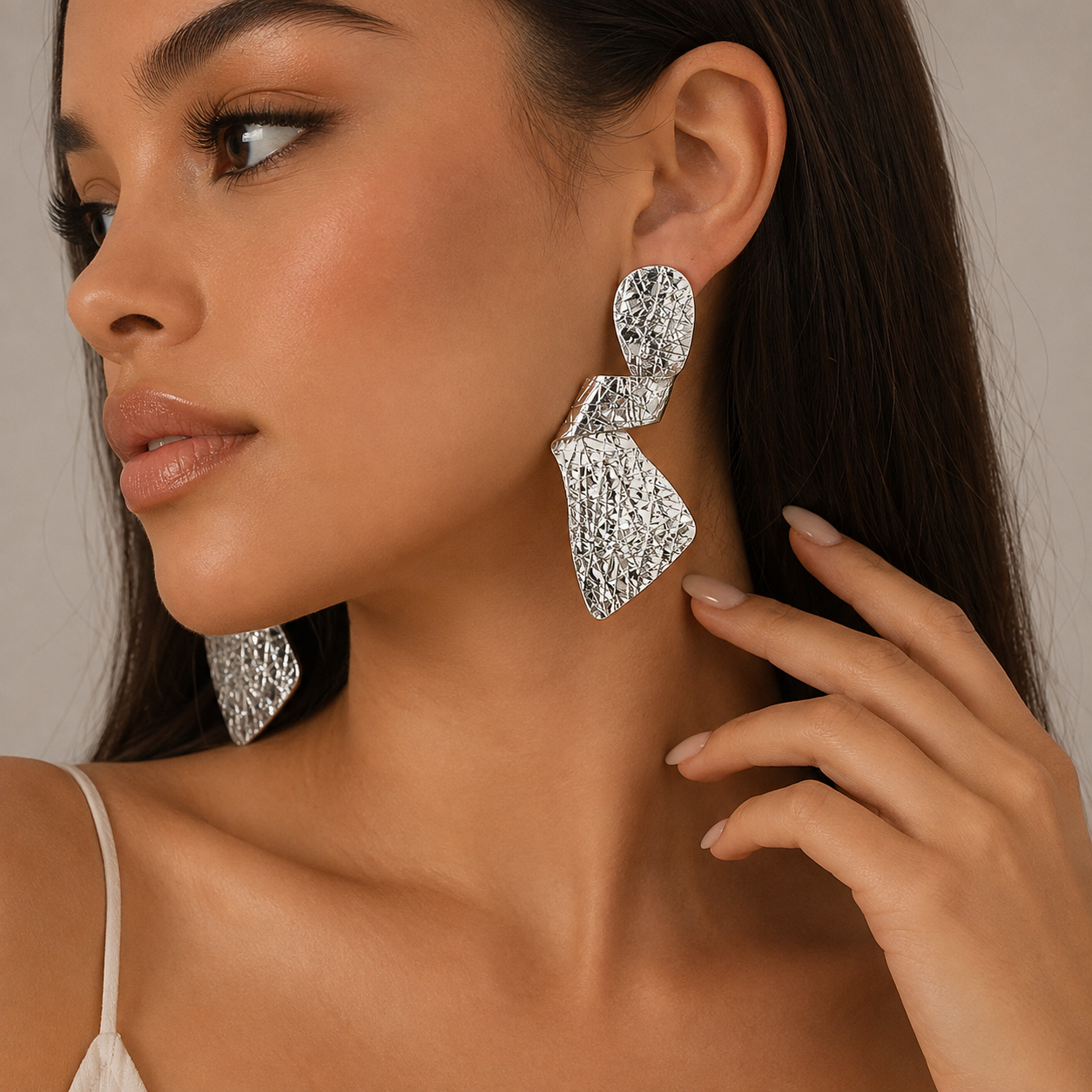 Crushed Angel Earrings